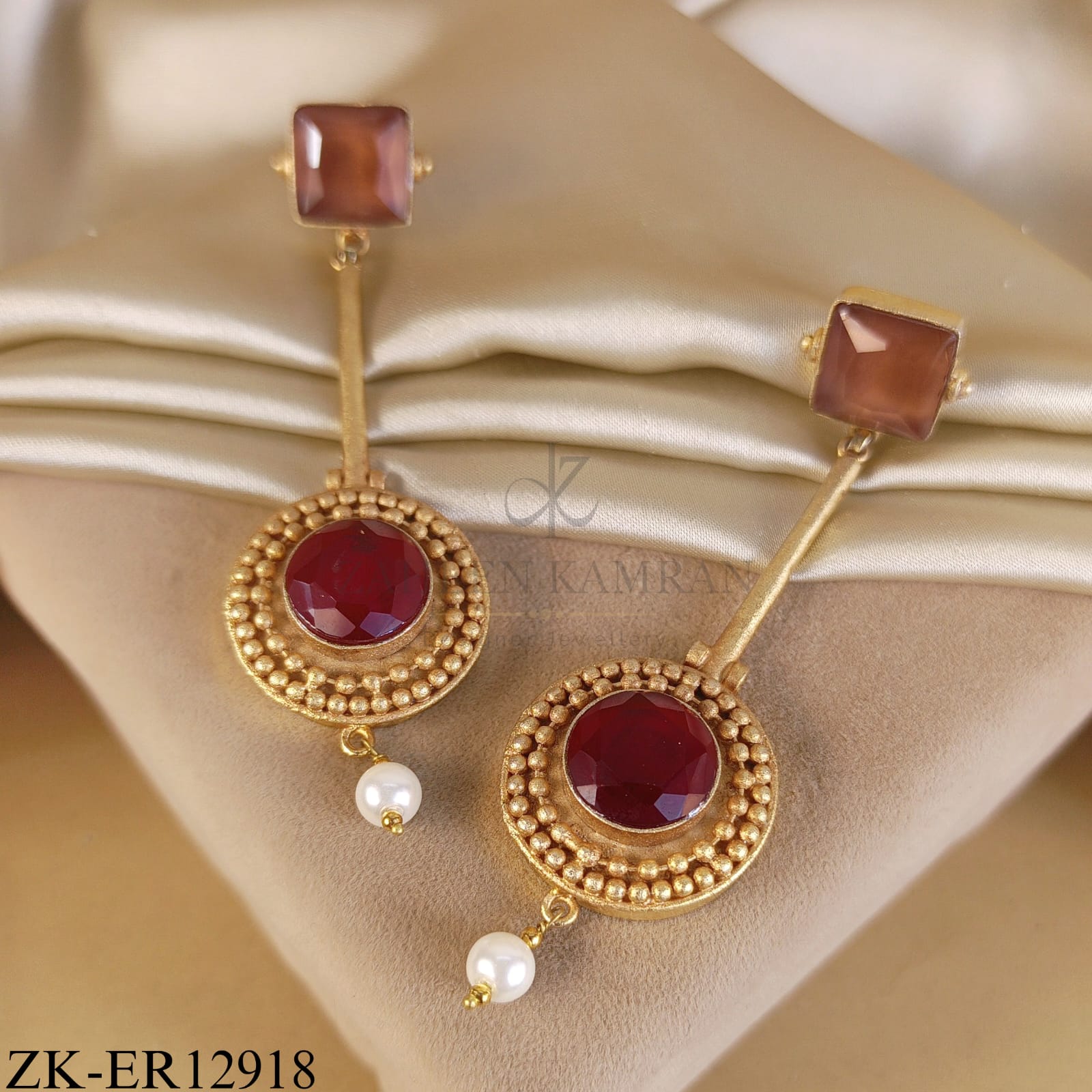 RUBY GOLDEN EARRINGS