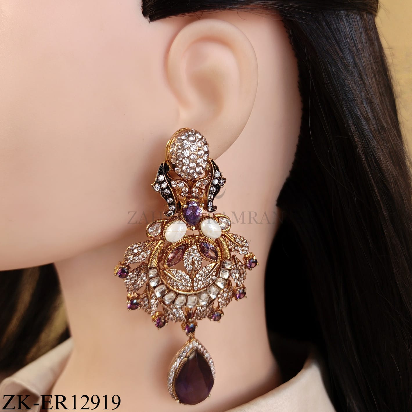 AMETHYST DROP EARRINGS