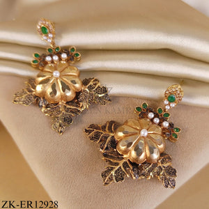 EMERALD FLORAL EARRINGS