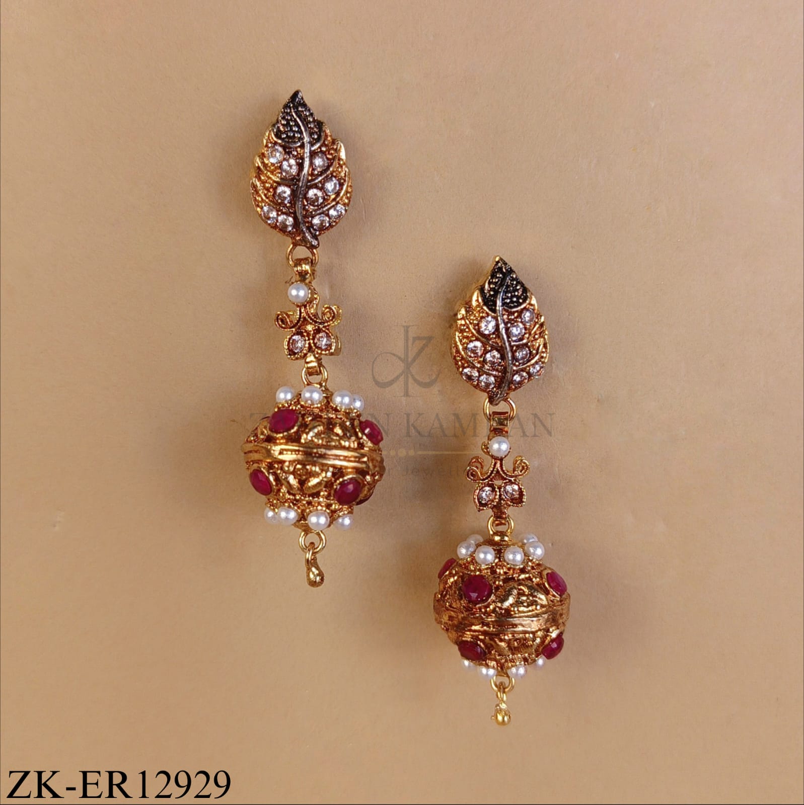RUBY PEARLS EARRINGS