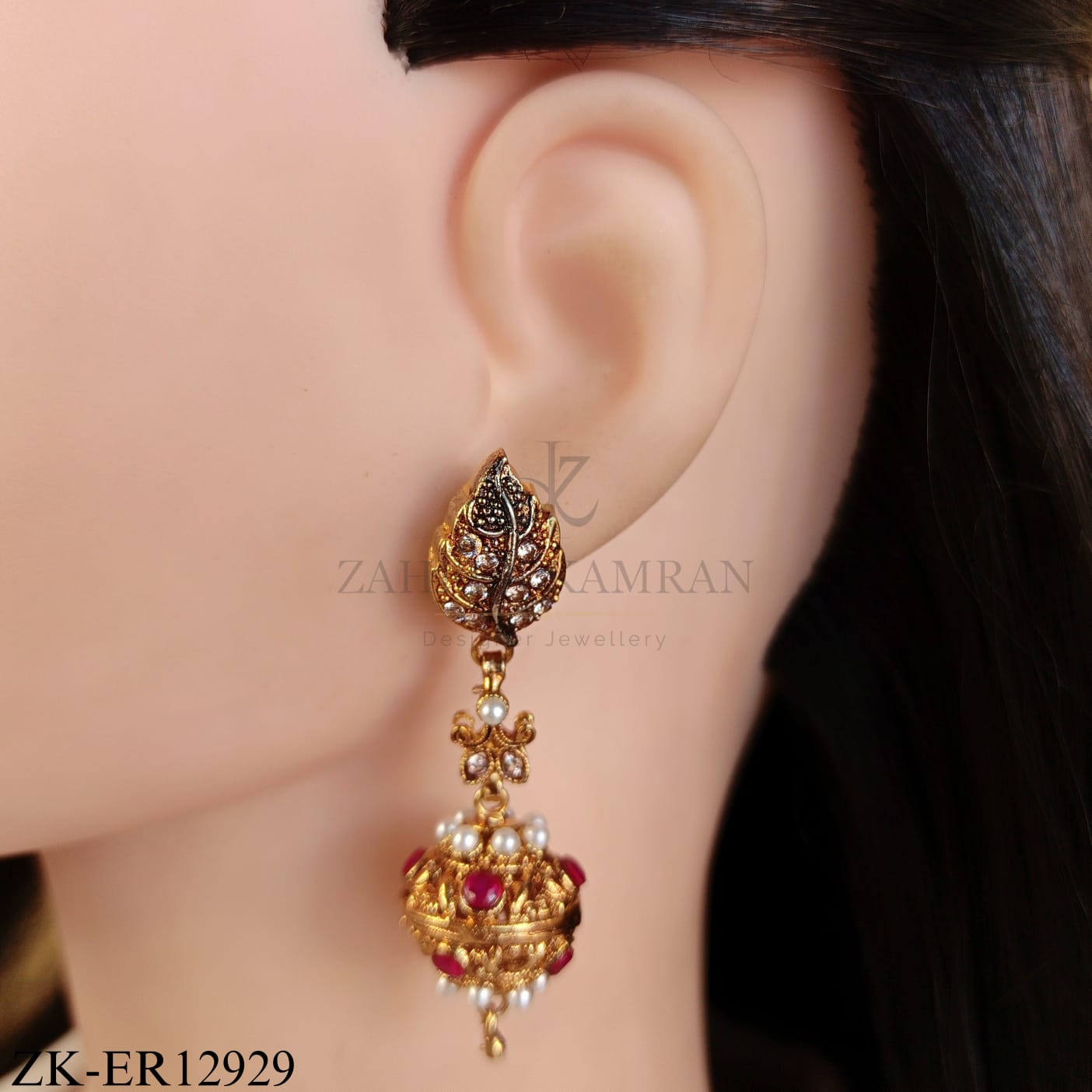 RUBY PEARLS EARRINGS