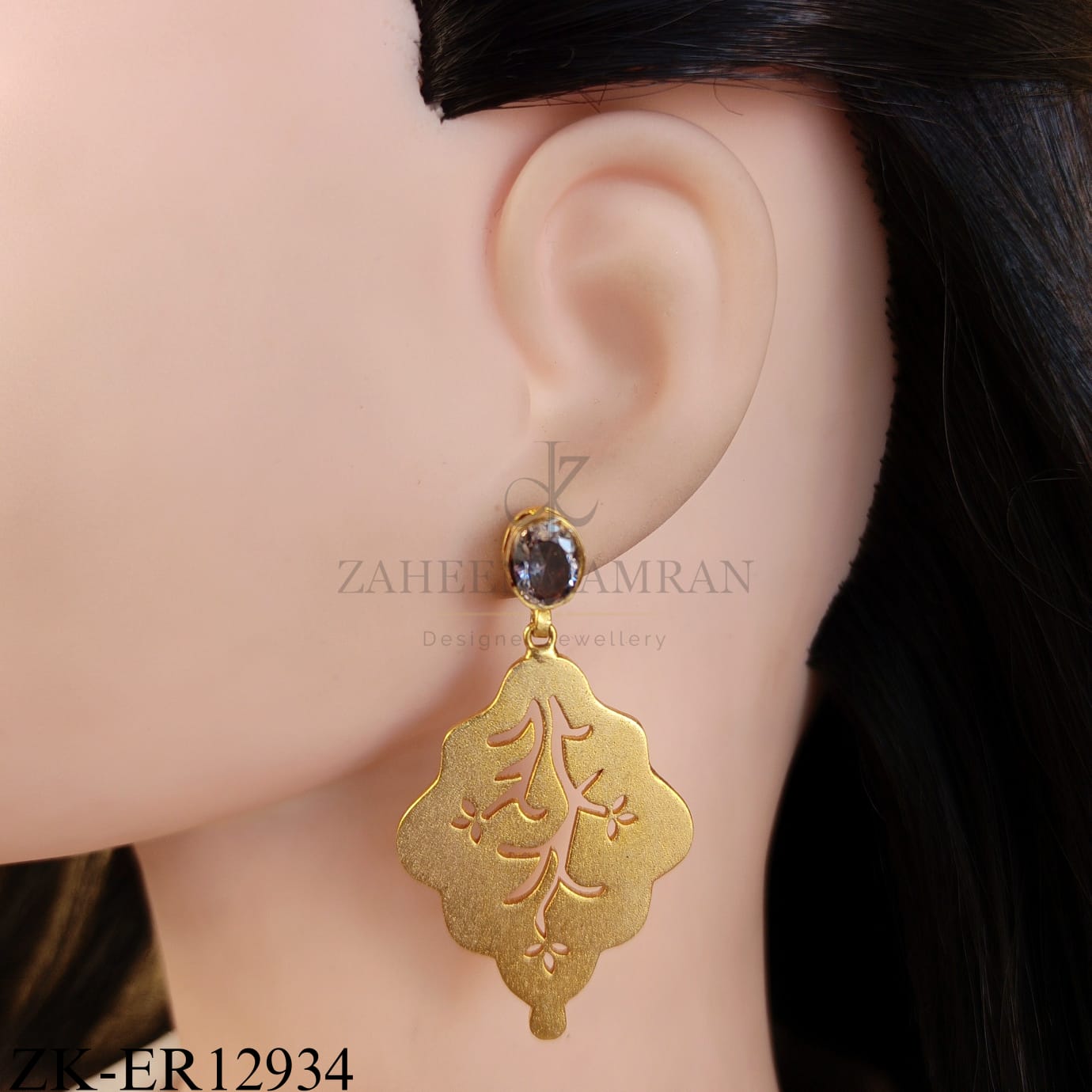 GOLDEN CUT WORK EARRINGS