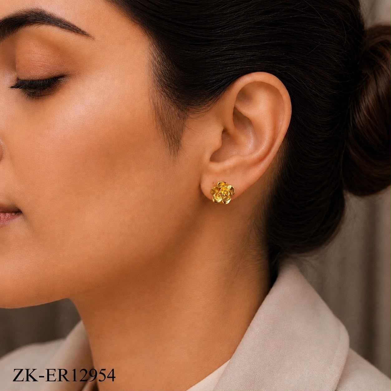 ROSE FLORAL EARRINGS