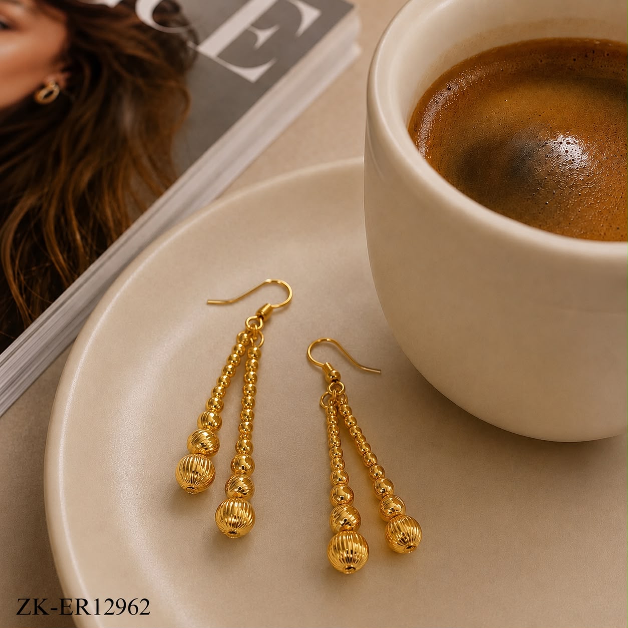 BALLS TEXTURED EARRINGS