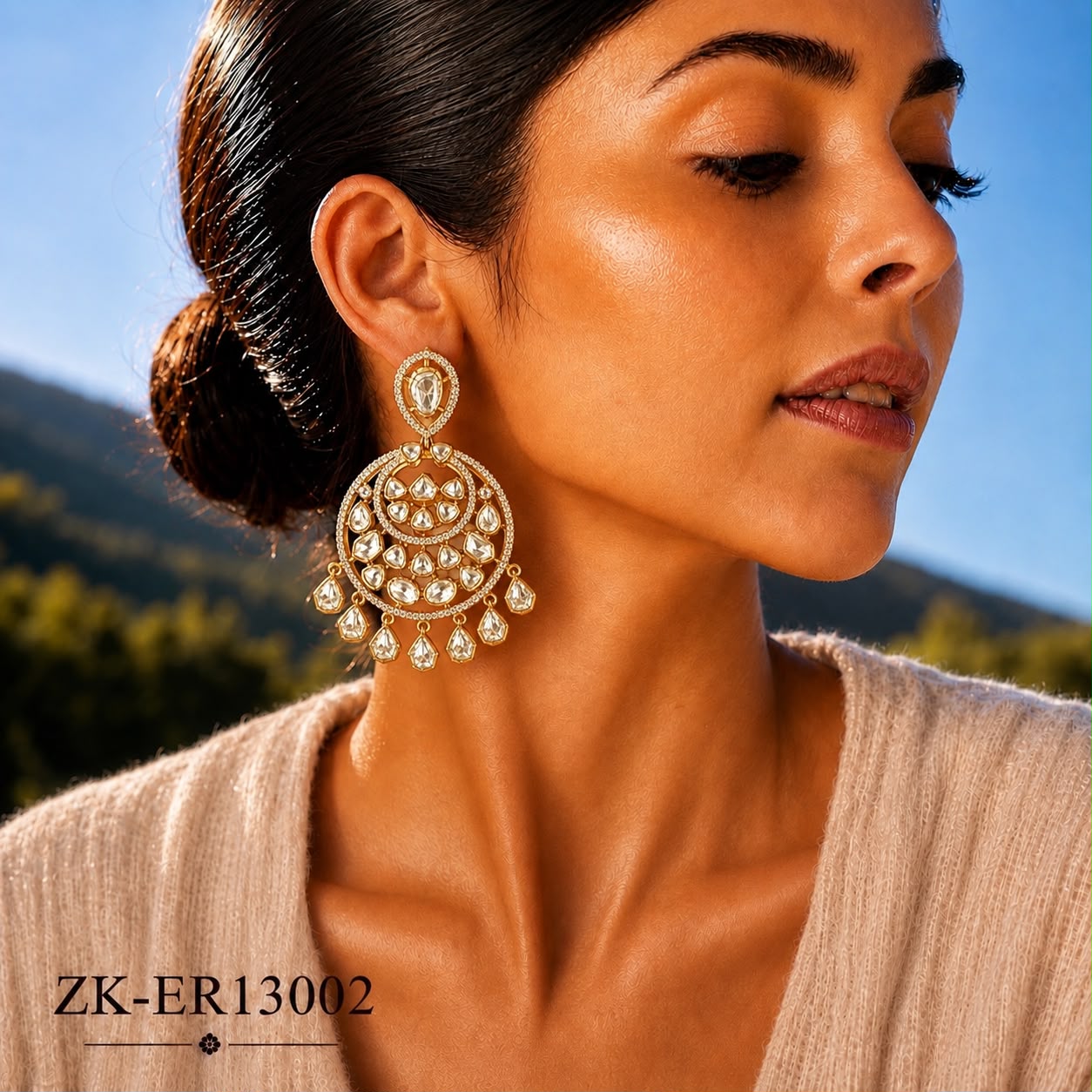 SHEESH ROUND EARRINGS