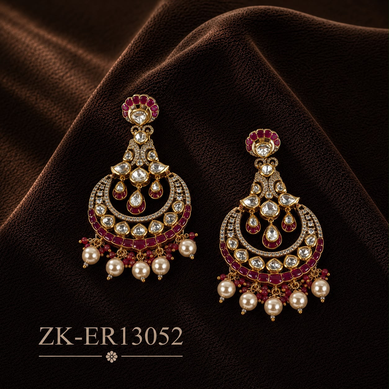 RUBY KUNDAN EARRINGS