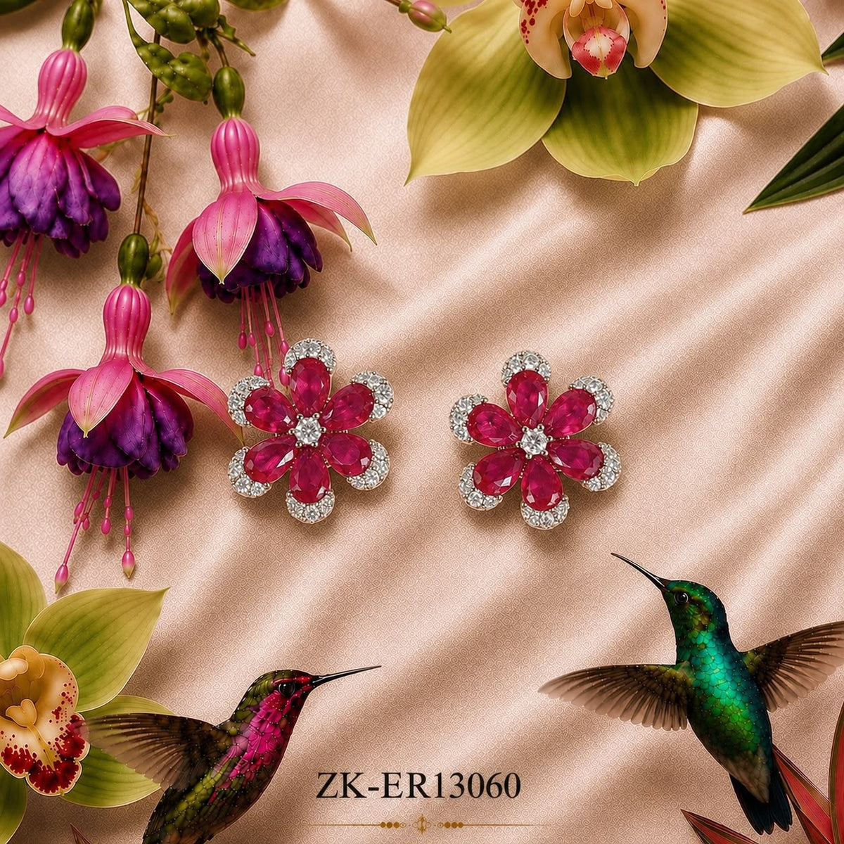 PINK FLORENCE EARRINGS