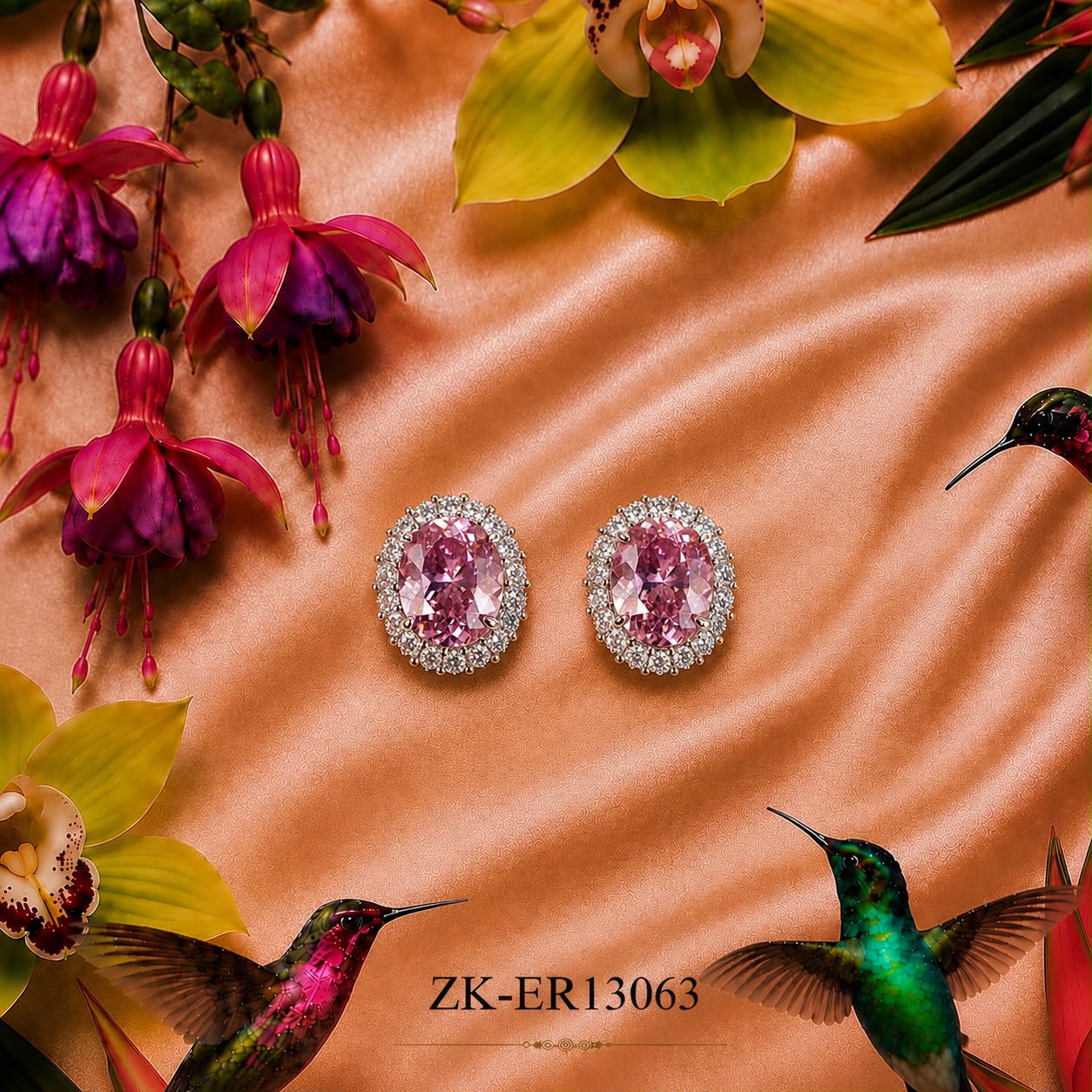 PINK ZIRCONIAN EARRINGS