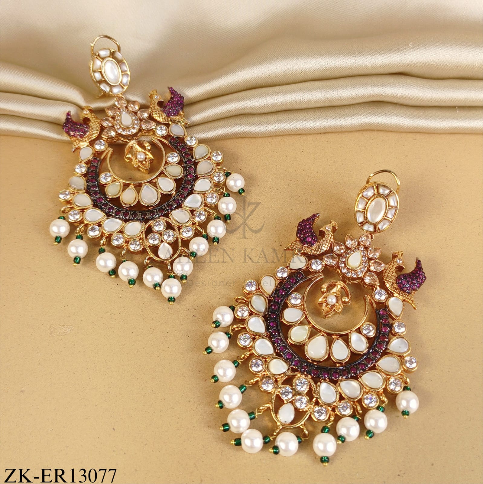 WHITE OPALS EARRINGS