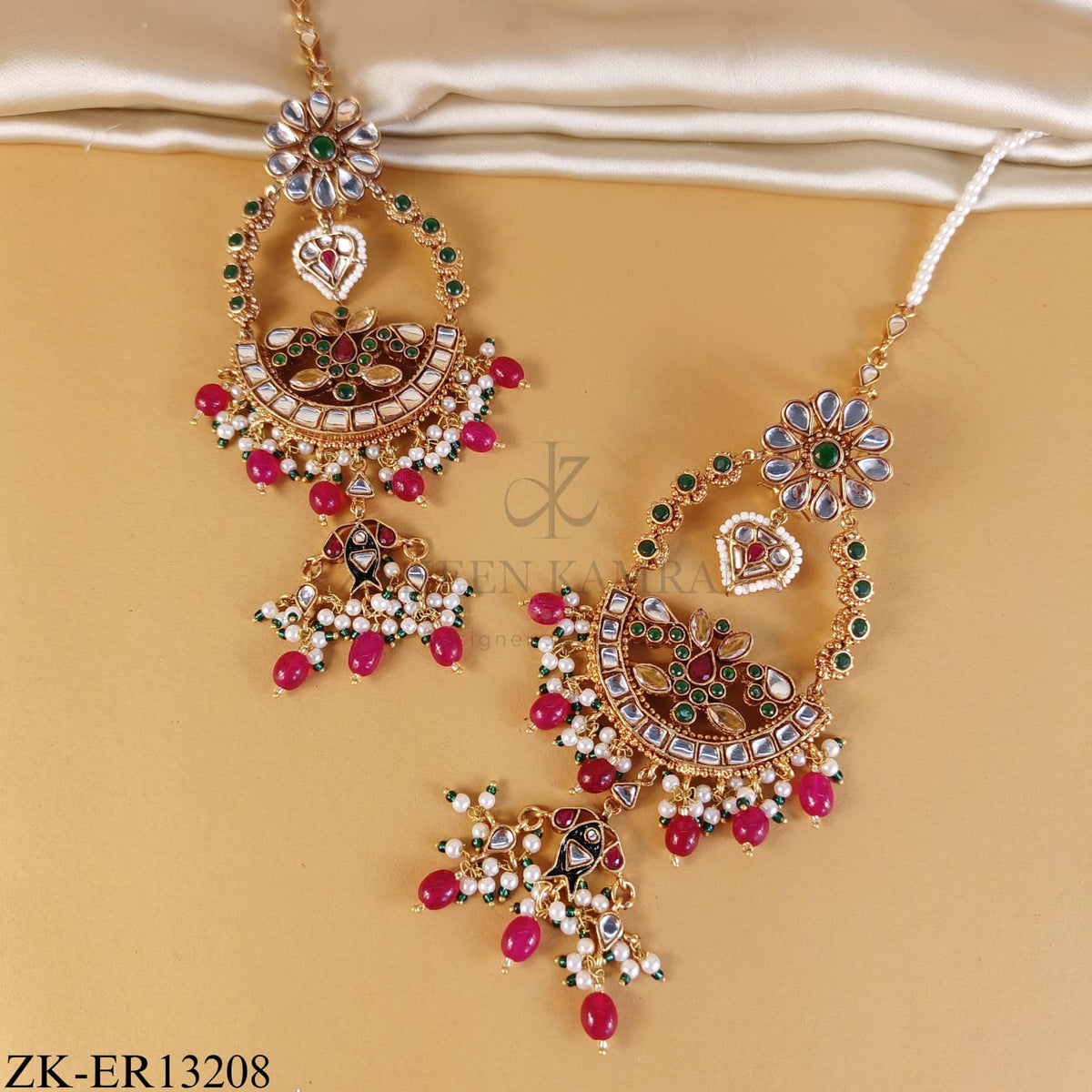 RUBY KUNDAN EARRINGS