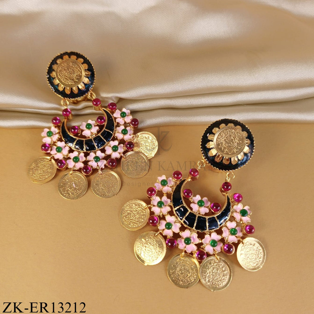 RUBY COINS EARRINGS