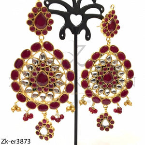 Bridal Ruby Danglers