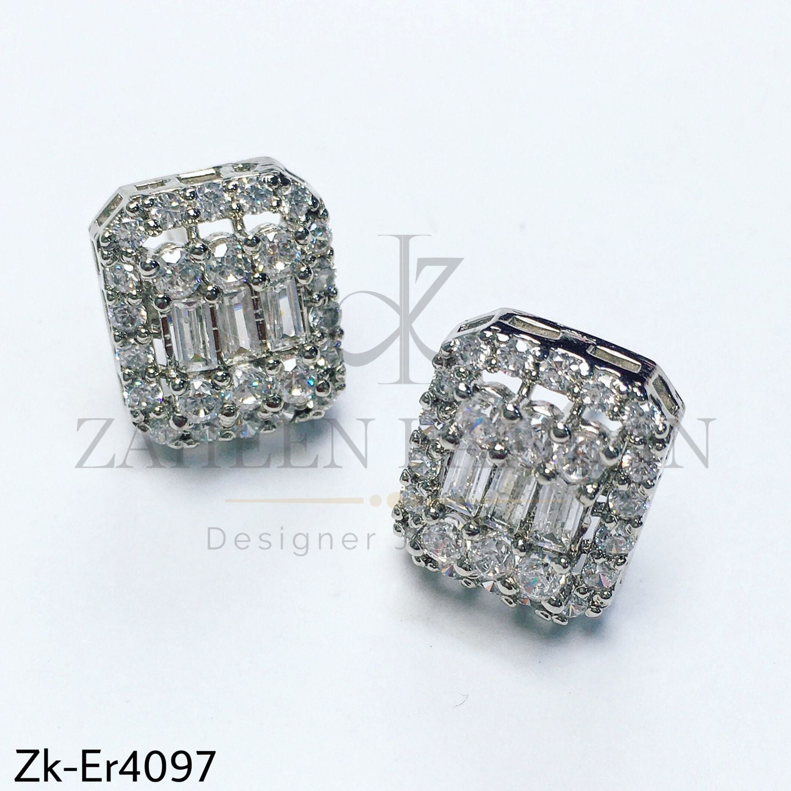 Stunning silver studs.