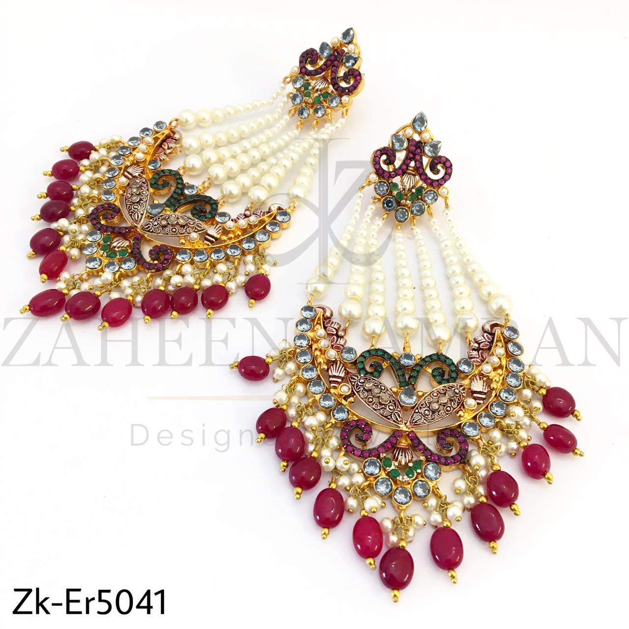 Jhumar look earrings