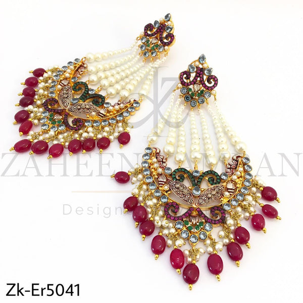 Jhumar look earrings