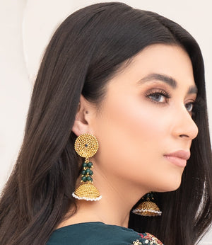 Emerald Gold Jhumki