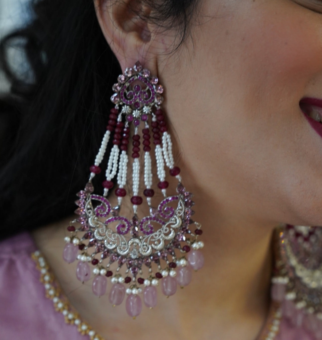 Pinkish Danglers