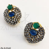 2 tone Zirconian studs