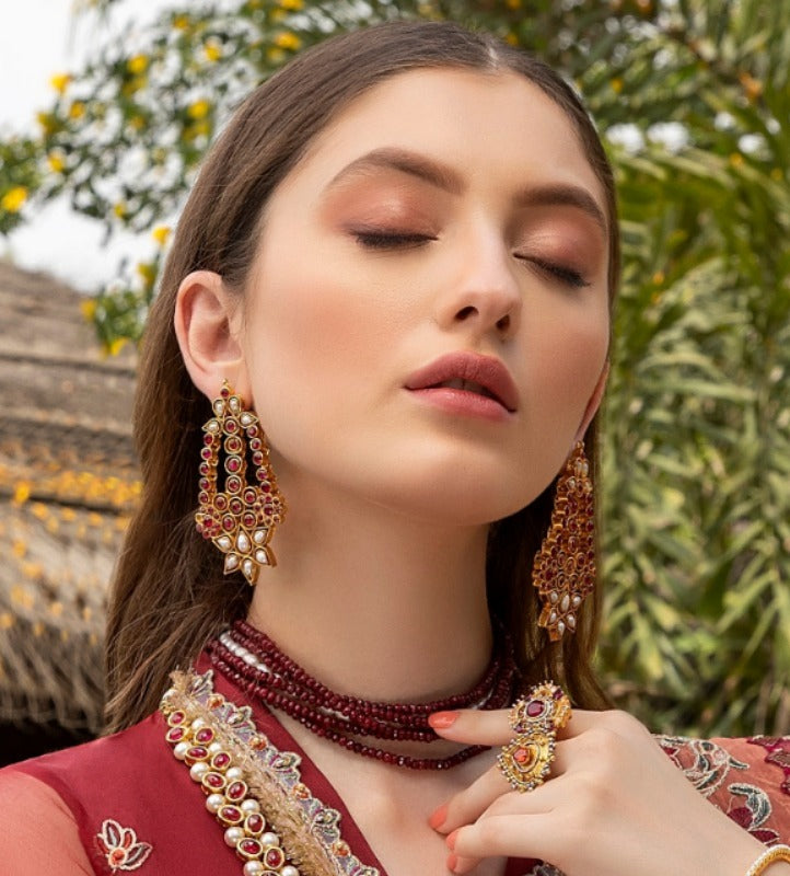 Statement jhumar earrings