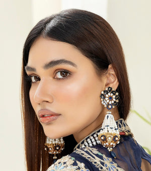 Sapphire long jhumki