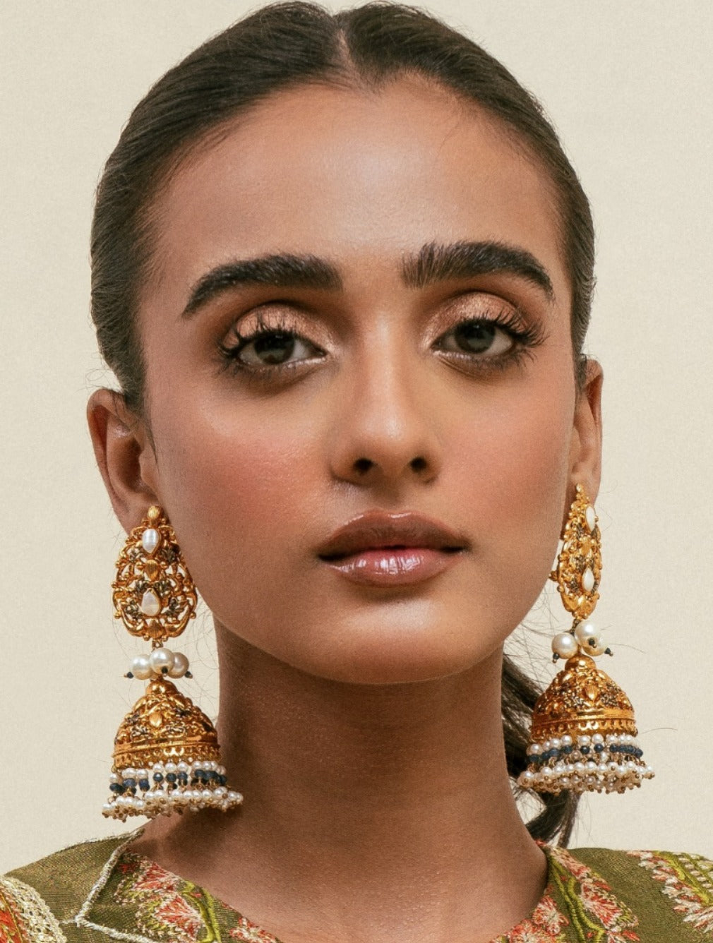 Antique polished jhumki