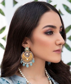 Feroza antique earrings