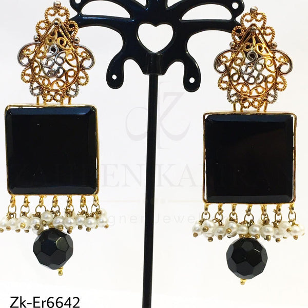 Agate Cutwork Earrings