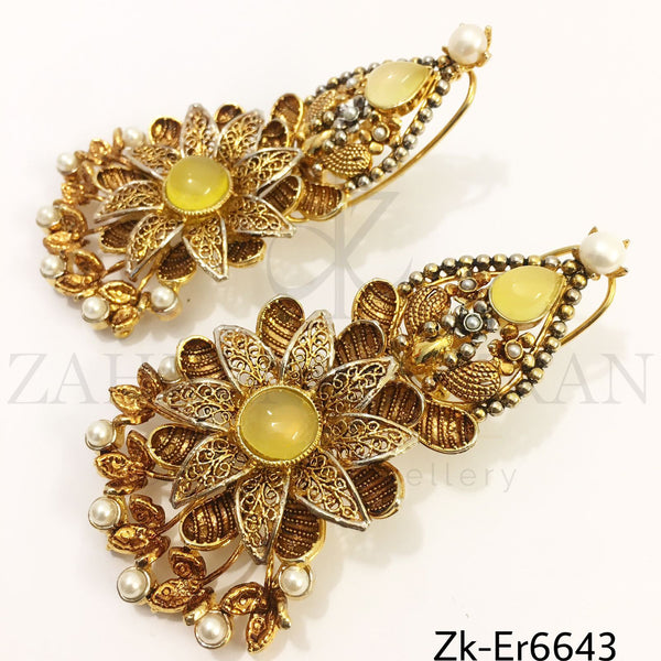 Antique Floral Earrings