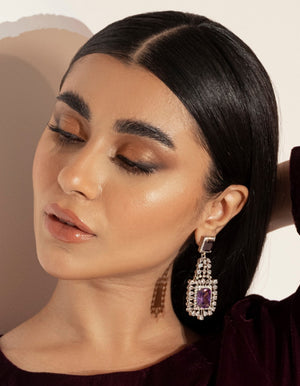 Amethyst Zirconian Earrings