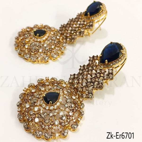 Zirconian Sapphire Earrings