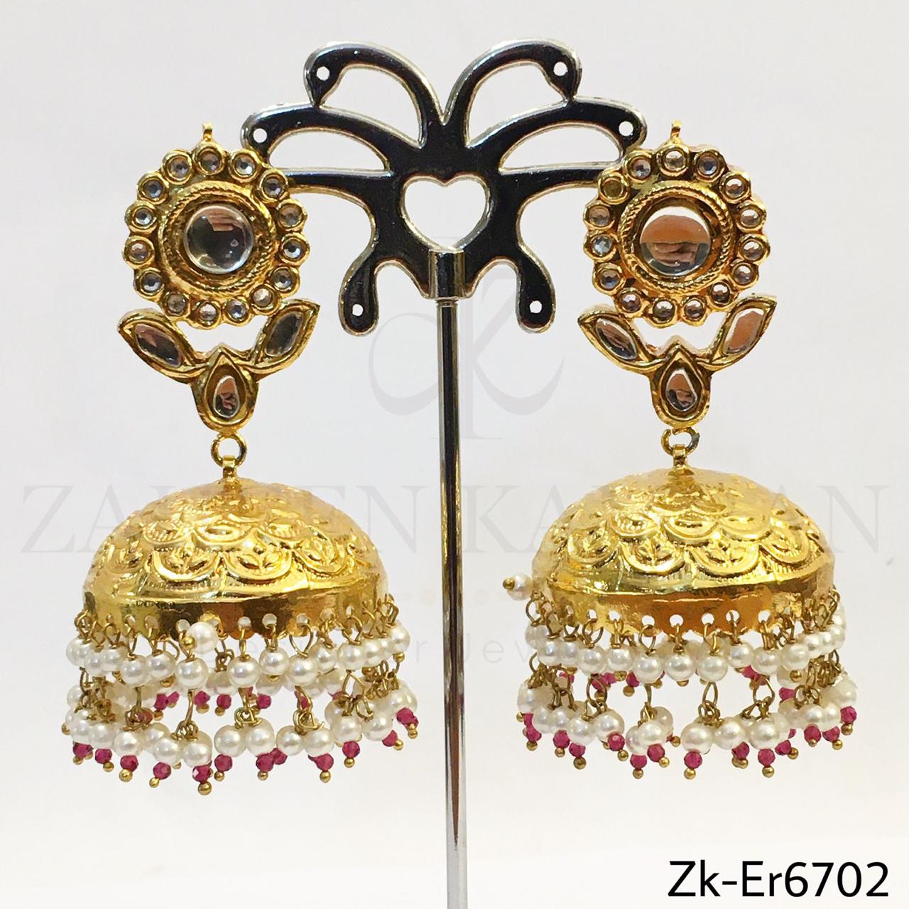 Textured Jhumkis