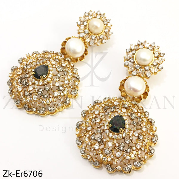 Zirconian Floral Earrings