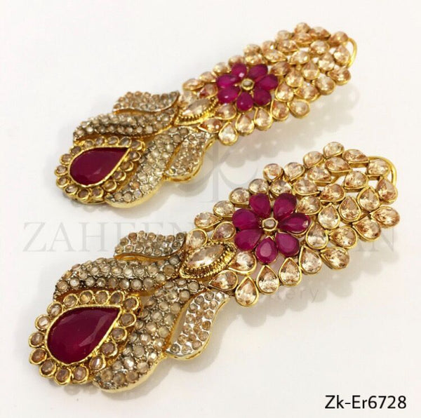 Champagne Ruby Earrings