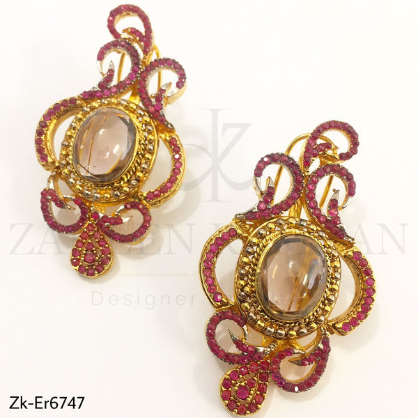 Ruby Champagne earrings