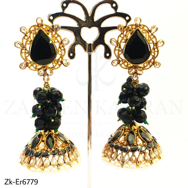 Black Jhumkis