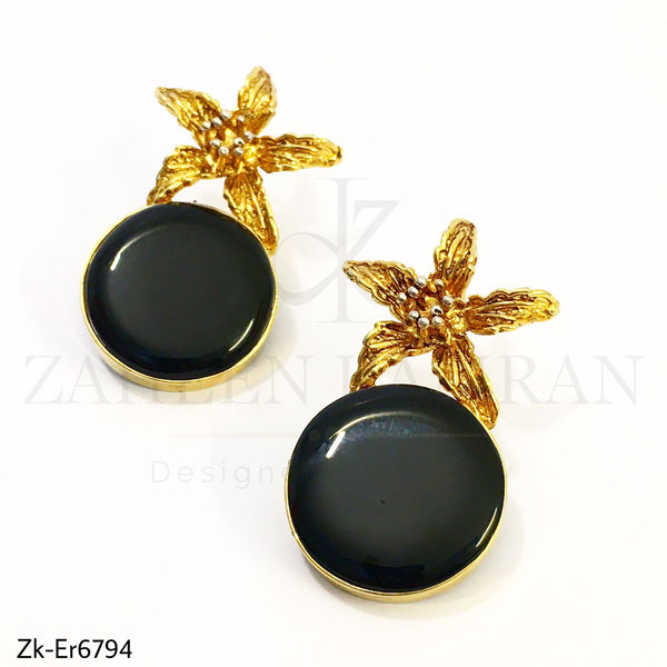 Black Star Earrings