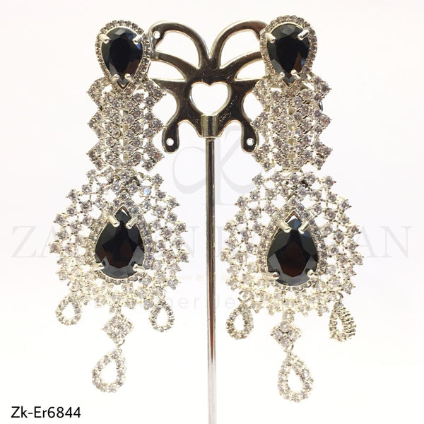 Black Silver Earrings