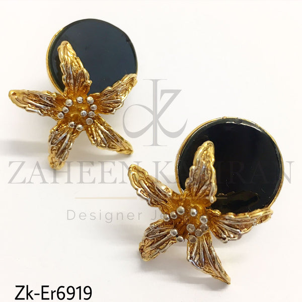 Star black Earrings