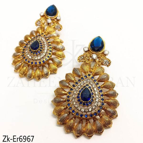 Golden Sapphire Earrings