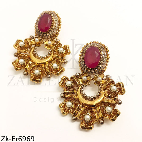 Red Classic Earrings