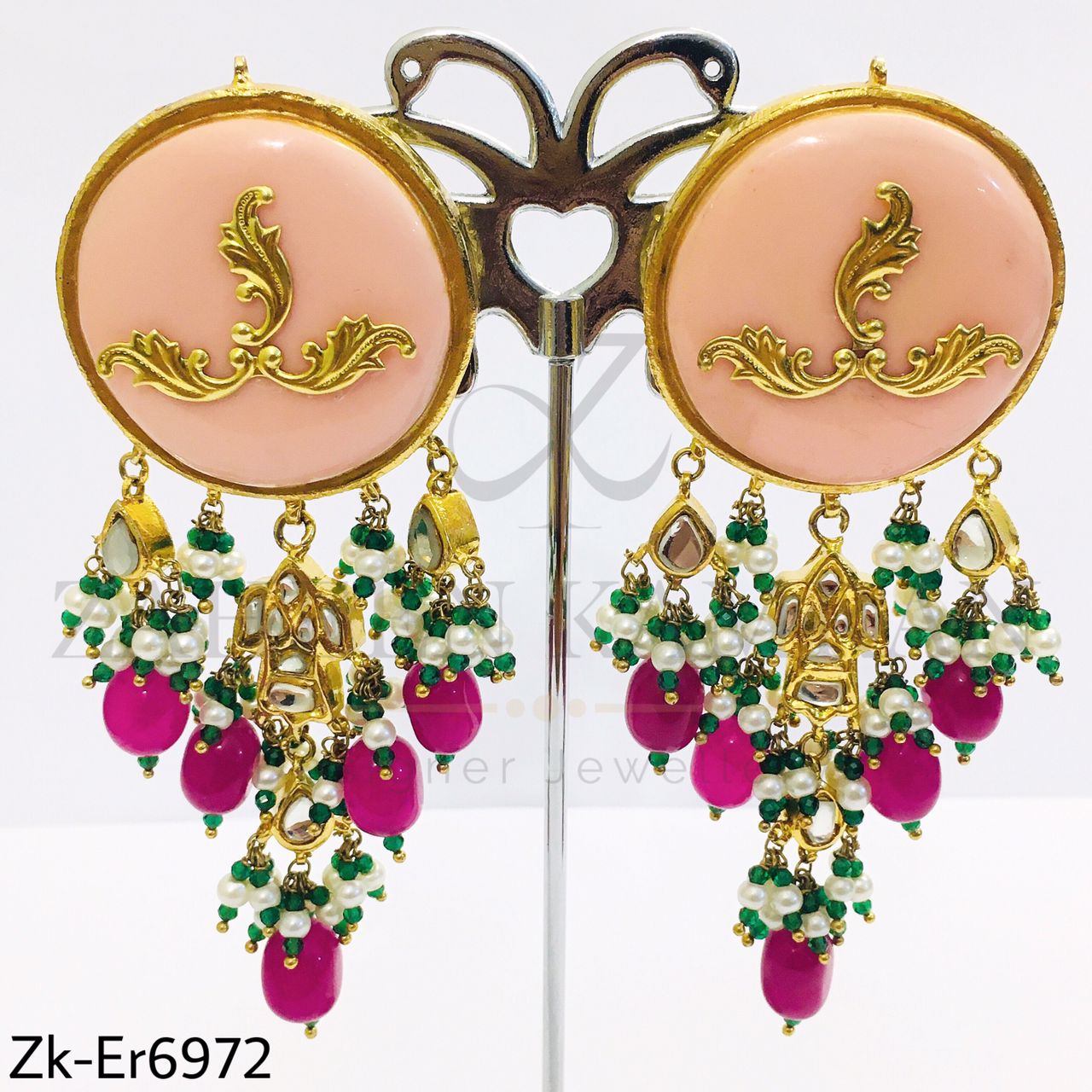 Kundan Hanging Earrings