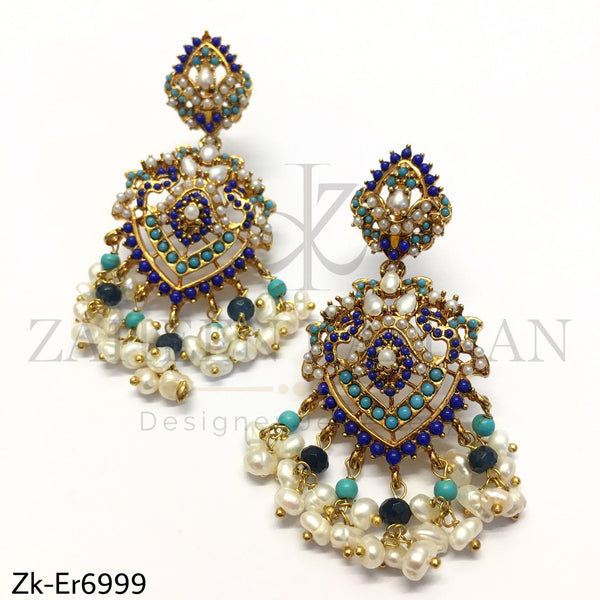 Sapphire Zircon Earrings