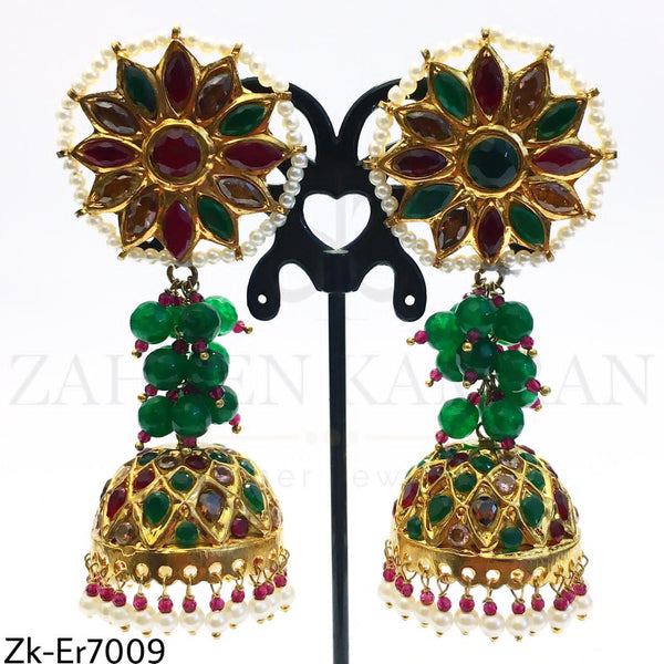 Floral Jhumkis