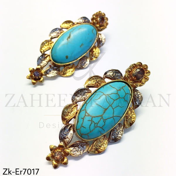 Feroza Oval Earrings