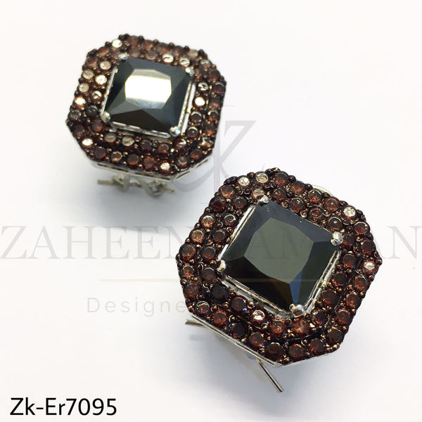 Agate Black Studs