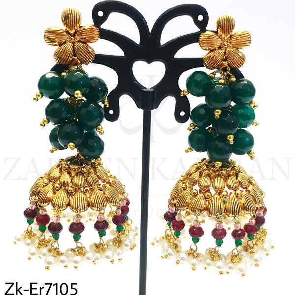 Golden Jhumkis