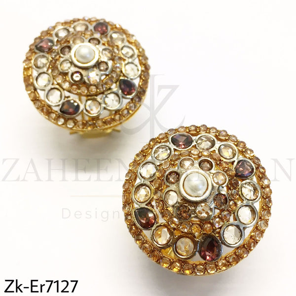 Champagne Round Studs