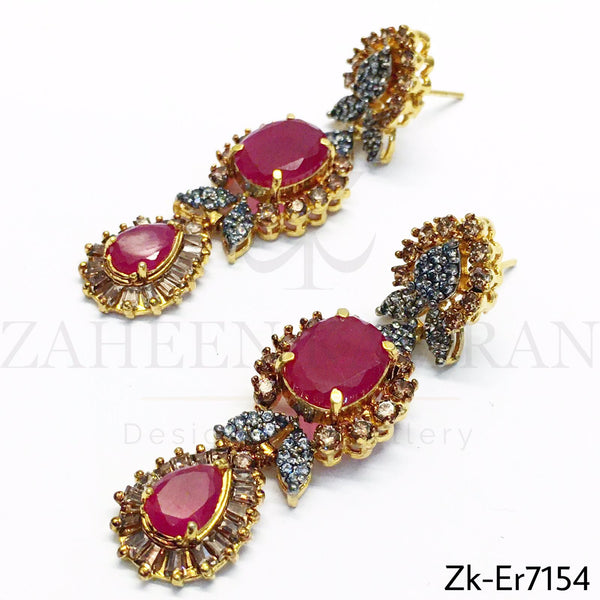 Ruby Smoky Earrings