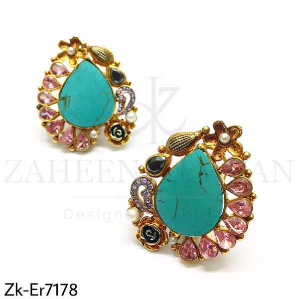 Feroza Drop Earrings