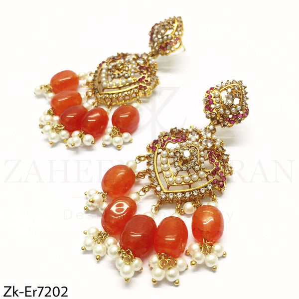 Orange Bano Earrings